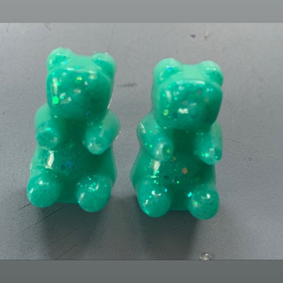 Hand crafted Gummy bear resin earrings. - Picture 3 of 9